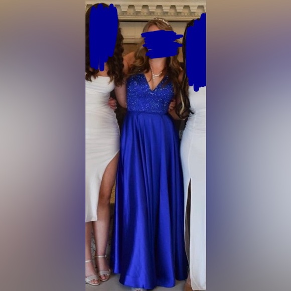 Dresses & Skirts - Blue prom dress size 2 corset